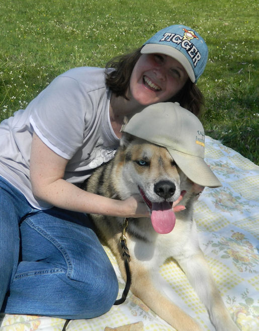 Deborah with Dokota B. Dog