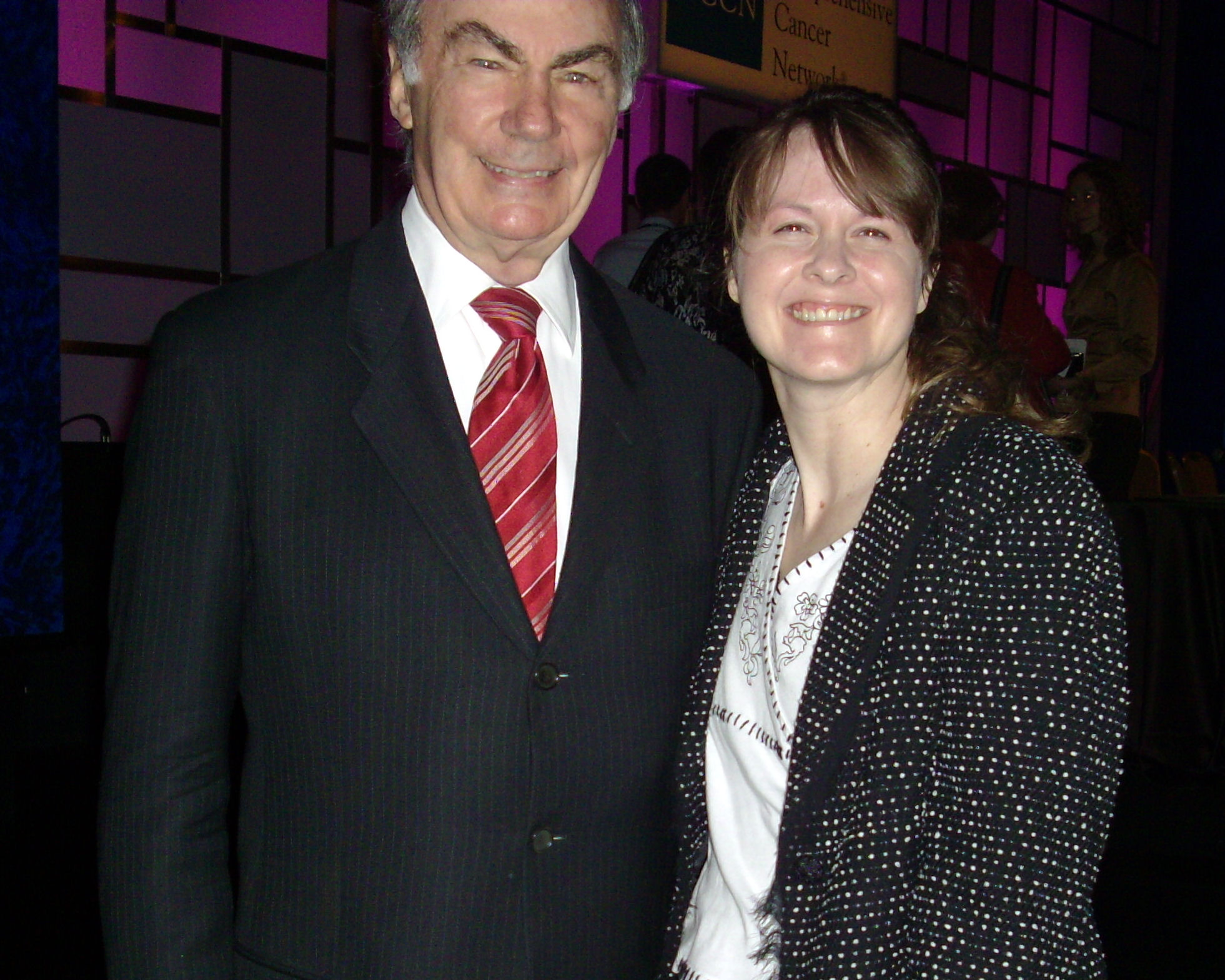 Deborah Brauser with Sam Donaldson